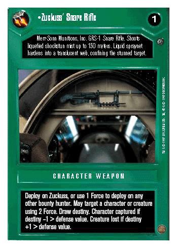 Zuckuss Snare Rifle - Unlimited
