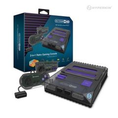 RetroN 2 HD Gaming Console for NES/ Super NES/ Super Famicom (Space Black) - Hyperkin