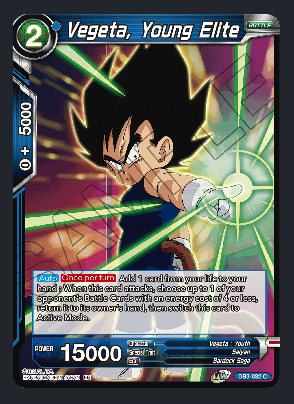 Vegeta, Young Elite - DB3-032 - C