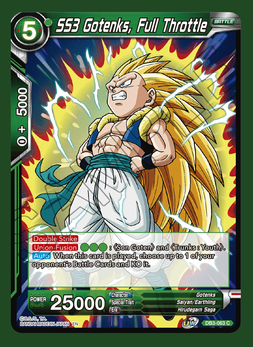 SS3 Gotenks, Full Throttle - DB3-063 - C