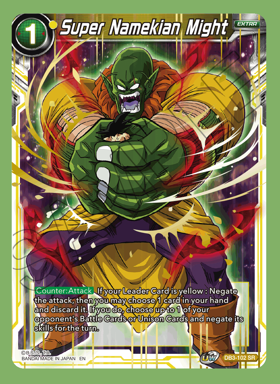Super Namekian Might - DB3-102 - SR Super Namekian Might - DB3-102 - SR