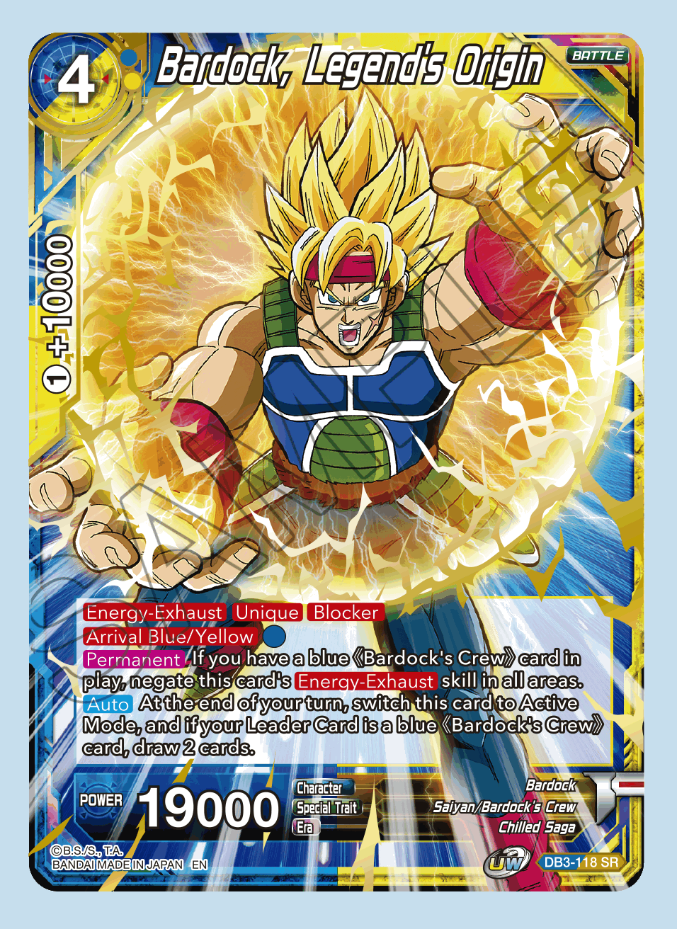 Bardock, Legends Origin - DB3-118 - SR