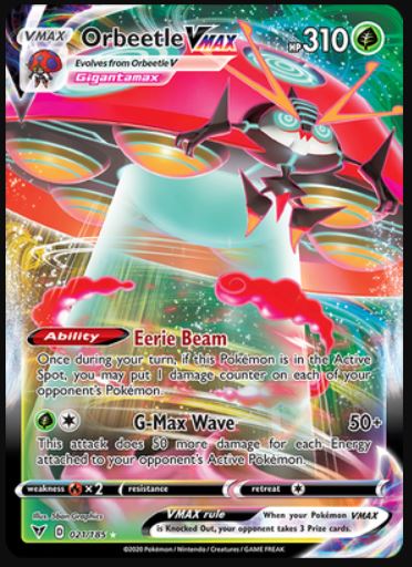 Orbeetle VMAX - 021/185 - Ultra Rare // Orbeetle VMAX - 021/185 - Ultra Rare