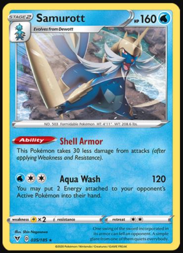 Samurott - 035/185 - Rare
