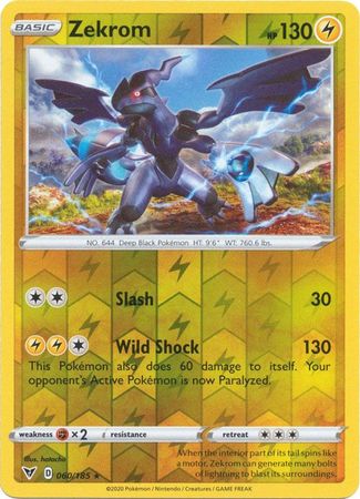 Zekrom - 060/185 - Holo Rare - Reverse Holo