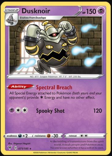 Dusknoir - 071/185 - Holo Rare