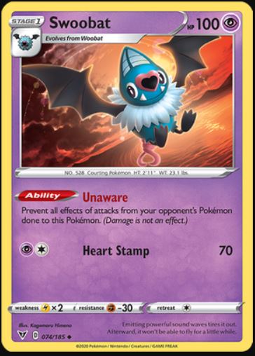 Swoobat - 074/185 - Uncommon