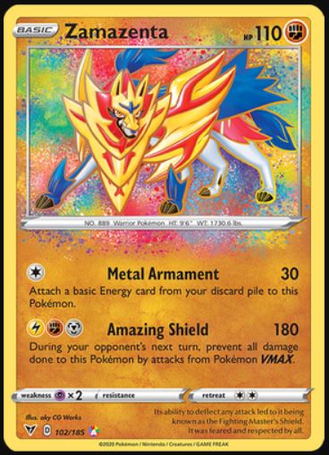 Zamazenta - 102/185 - Amazing Rare