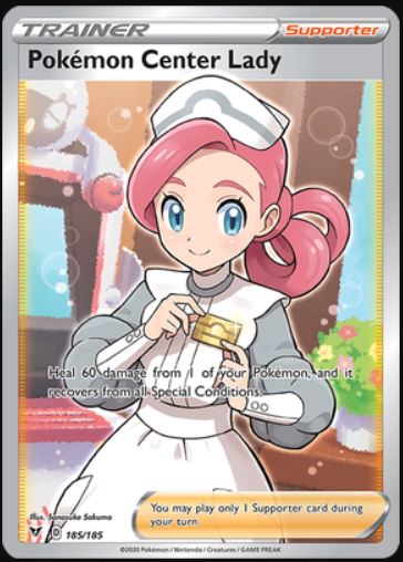 Pokemon Center Lady - 185/185 - Full Art Ultra Rare