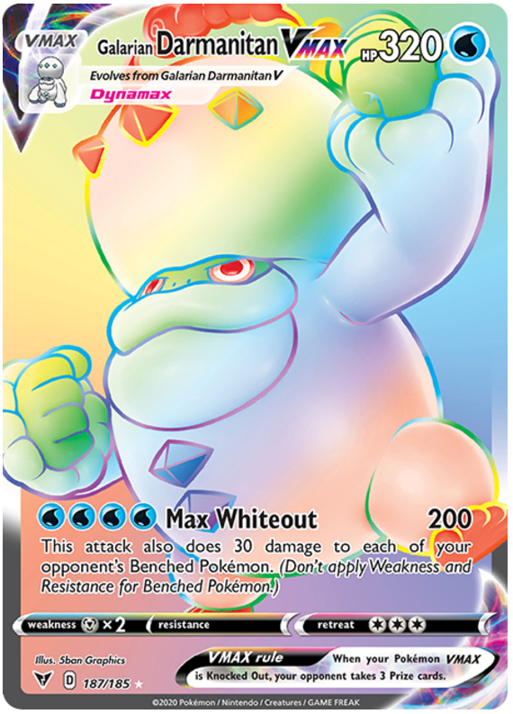Galarian Darmanitan VMAX - 187/185 - Secret Rare