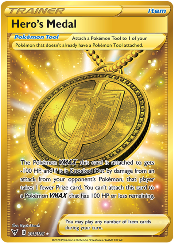 Heros Medal - 201/185 - Secret Rare