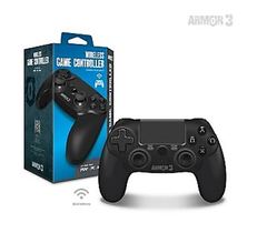 Wireless Game Controller For PS4/ PC/ Mac (Black) Armor 3