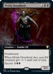 Elvish Dreadlord - Extended Art