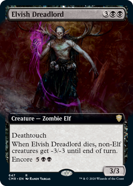 Elvish Dreadlord - Foil - Extended Art