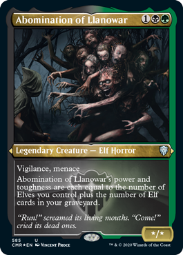 Abomination of Llanowar - Foil Etched