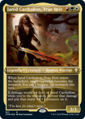 Jared Carthalion, True Heir (Foil Etched) - Foil