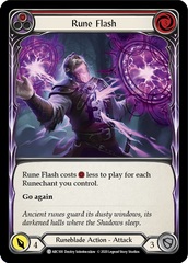 Rune Flash (Red) - Rainbow Foil - Unlimited Edition