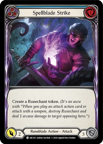 Spellblade Strike (Blue) - Rainbow Foil - Unlimited Edition