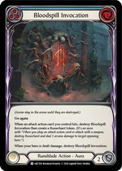 Bloodspill Invocation (Blue) - Rainbow Foil - Unlimited Edition