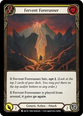 Fervent Forerunner (Yellow) - Rainbow Foil - Unlimited Edition