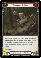 Ravenous Rabble (Red) - Rainbow Foil - Unlimited Edition