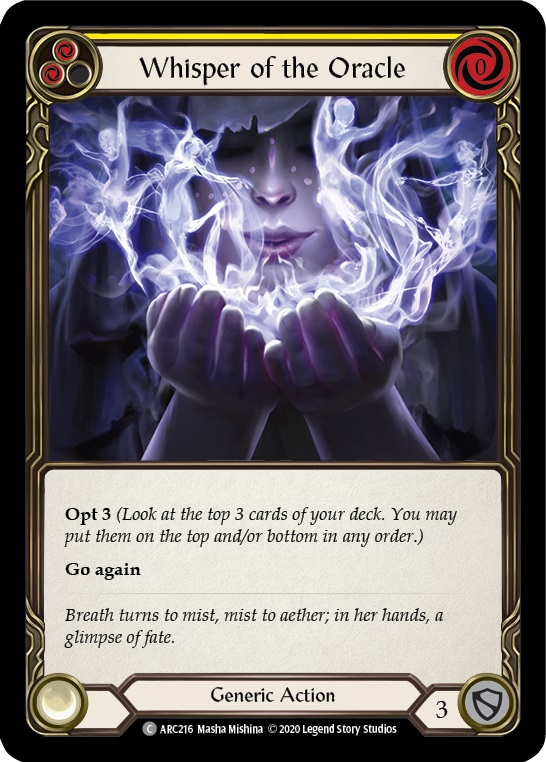 Whisper of the Oracle (Yellow) - Unlimited Edition