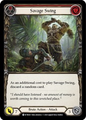 Savage Swing (Red) - Rainbow Foil - Unlimited Edition