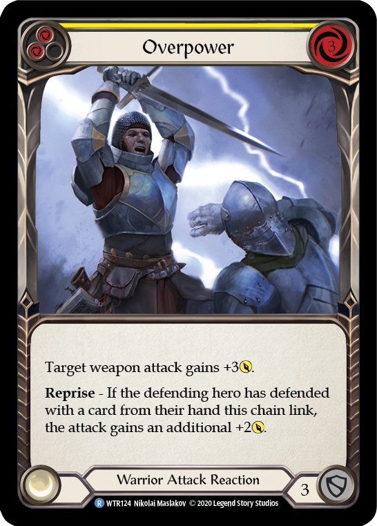 Overpower (Yellow) - Rainbow Foil - Unlimited Edition