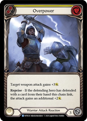 Overpower (Yellow) - Rainbow Foil - Unlimited Edition