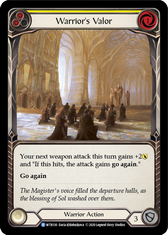 Warriors Valor (Yellow) - Unlimited Edition