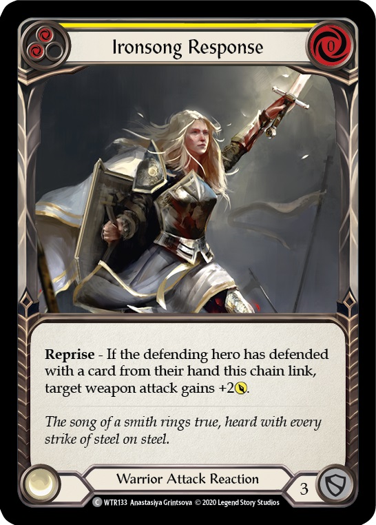 Ironsong Response (Yellow) - Rainbow Foil - Unlimited Edition
