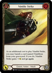 Nimble Strike (Blue) - Rainbow Foil - Unlimited Edition