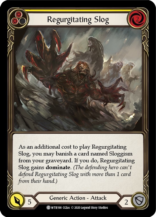 Regurgitating Slog (Yellow) - Rainbow Foil - Unlimited Edition