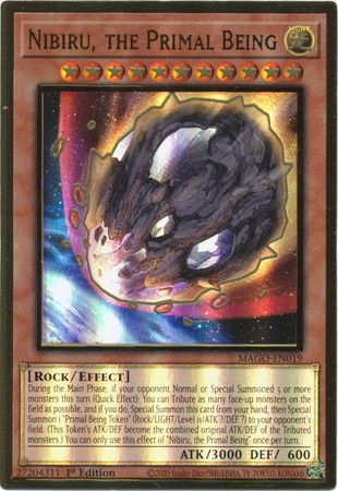 Nibiru, the Primal Being - MAGO-EN019 - Premium Gold Rare - 1st Edition