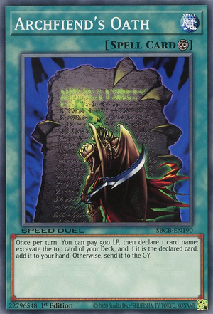 Archfiends Oath - SBCB-EN190 - Common - 1st Edition