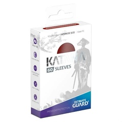 Ultimate Guard - Katana Japanese Size Card Sleeves (60ct) - Red