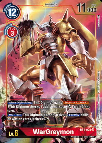 WarGreymon - BT1-025 - SR - Alternative Art