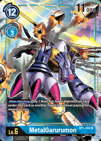 MetalGarurumon - BT1-044 - SR - Alternative Art