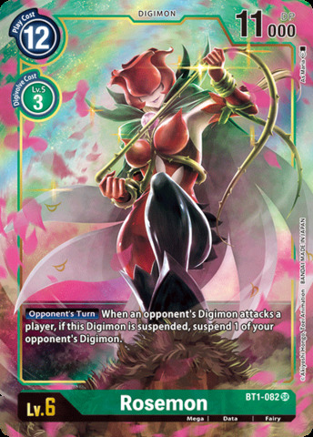 Rosemon - BT1-082 - SR - Alternative Art