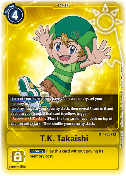 T.K. Takaishi - BT1-087 - R (Box Topper) - Foil