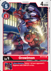 Growlmon - BT2-013 - U