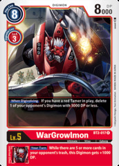 WarGrowlmon - BT2-017 - R