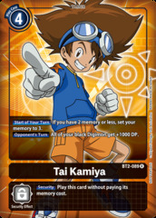 Tai Kamiya - BT2-089 - R (Box Topper)