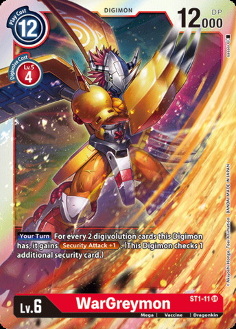 WarGreymon - ST1-11 - SR - Foil