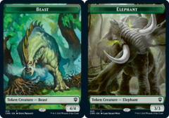 Beast (019) // Elephant (020) Double-Sided Token