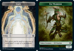 Copy // Elf Warrior Double-sided Token - Foil