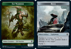 Elf Warrior // Rock Double-sided Token - Foil