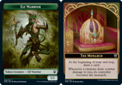 Elf Warrior (008) // The Monarch (014) Double-Sided Token - Foil