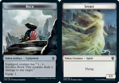 Rock // Spirit Double-sided Token - Foil