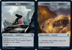 Rock (011) // Treasure (012) Double-Sided Token - Foil